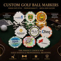 Marqueur de balle de golf PRIMUS, accessoire personnalisable imprimable pour souvenir de golfeur, cadeaux d'entreprise et collection de marqueurs de balle de golf