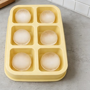 Moule à glaçons en silicone de grande taille personnalisé de haute qualité, bac à glaçons en silicone avec couvercle amovible - Product Image 6