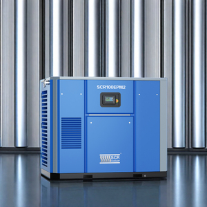 30KW 40HP מקצועי מגנט קבוע מנוע בורג אוויר מדחס עבור מעבדה (SCR40EPM) - Product Image 1