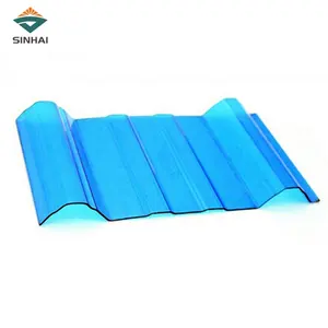 Baoding Xinhai PC foglio ondulato usato ondulato in policarbonato per tetto/posto auto coperto/serra/officina