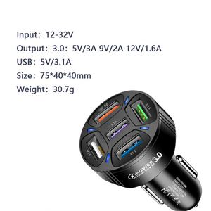 Cargador de Coche Universal 4 en 1 de 35W con 4 Puertos USB para Teléfono, Cargador Rápido para Teléfono Móvil, Adaptador, Accesorios para Coche - Product Image 6