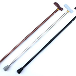 Bastón retráctil de aleación de aluminio, punta de goma antideslizante de 1 mm de grosor, bastón para personas mayores, diseño minimalista, tres secciones - Product Image 2