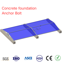 Support de montage solaire en aluminium, double face, axe est-ouest, fixation universelle par boulon de lest pour toit plat et enseignes artistiques, fourniture d'usine