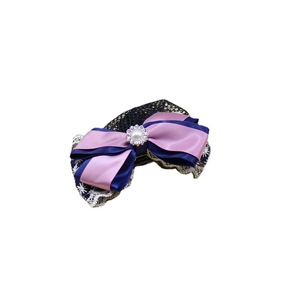 Pince à cheveux en tissu avec strass et nœud de style coréen pour queue de cheval, accessoire capillaire pour filles et enfants, usage quotidien - Product Image 5