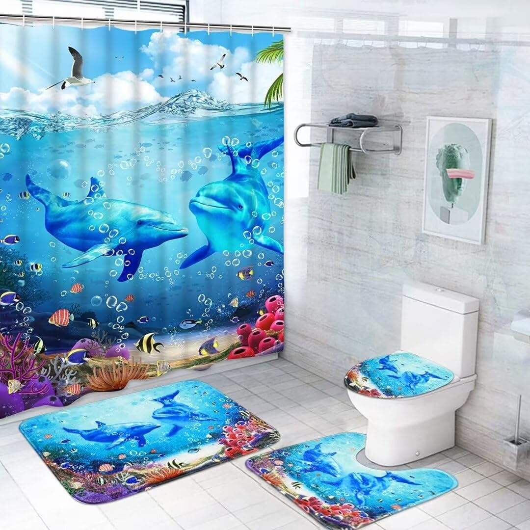 Low Price Dolphin Bathroom Set Tropical Kids Bathroom | Alibaba.com, image size:1080x1080