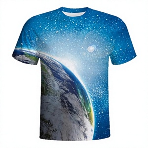 Camisetas de Manga Corta para Hombre, Diseño Personalizado de Alta Calidad, Sublimación Completa, Corte Regular, Precio al por Mayor, Cuello Redondo - Product Image 3