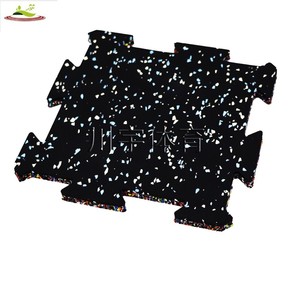 Alfombrillas de espuma entrelazadas de 15mm con tapa de goma para suelos de gimnasio y garaje-Alfombra de goma con diseño de rompecabezas - Product Image 3