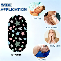 Bandelettes buccales hypoallergéniques pour le sommeil, sans douleur, 38*76 MM, extra résistantes, 95% coton + 5% élasthanne, support d'emballage personnalisé