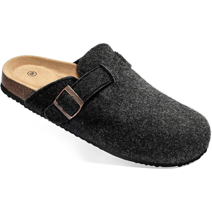 Sabots en <span class=keywords><strong>feutre</strong></span> de polyester à enfiler, bout fermé, sans talon, chaussures décontractées légères à semelle antidérapante pour usage quotidien intérieur/extérieur - Product Image 2