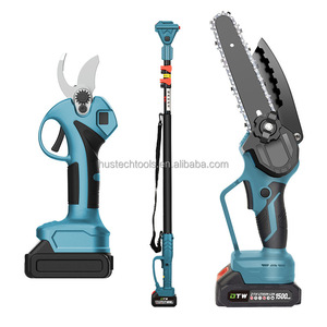 Kit d'outils de jardinage sans fil de qualité industrielle 25 mm, scie à chaîne avec guide-chaîne de 6 pouces, scie radio, chaîne de coupe pour bois, puissance 550 W - Product Image 2