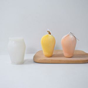 Irregular Water Ripple Candle Silicone Mold <b>Lantern</b> Style Aromatherapy Soap DIY Plaster Ornaments Grinding Cake Decoration - Product Image 5