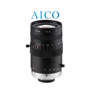 2/3 "F2.0 Manual Iris 5mp <span class=keywords><strong>75mm</strong></span> longitud <span class=keywords><strong>Focal</strong></span> larga <span class=keywords><strong>75mm</strong></span> C montaje Industrial Vision C-mt Fa Cctv lente Lins de cámara - Product Image 1