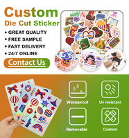 Étiquettes en papier autocollantes, impression personnalisée, logo sur mesure, feuille d'autocollants découpés à la forme