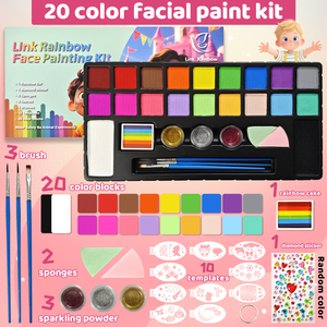 <span class=keywords><strong>Kit</strong></span> de fournitures de peinture temporaire pour enfants pour tous les âges pour les fêtes d'Halloween, de Noël et du Nouvel An - Product Image 4