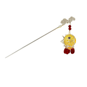 Estilo tradicional chino <span class=keywords><strong>linterna</strong></span> perla borlas accesorios para el cabello <span class=keywords><strong>linterna</strong></span> luminosa horquilla mujeres Metal Led pinza para el cabello horquillas - Product Image 5