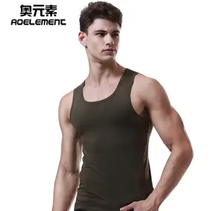 Ucuz toptan yüksek kaliteli erkek spor salonu için üst giyim/yeni tasarım düz vücut geliştirme erkek Stringer Tank Top