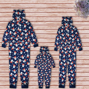 Kerstpyjama's voor kinderen & vrouwen, unisex, lange mouwen, polyester/katoen, op maat gemaakte thermische <span class=keywords><strong>sets</strong></span>, groothandel - Product Image 2