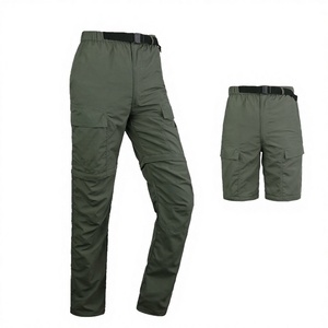 Mens Work Pants Water Resistant Elastic Waist Outdoor Breathable Fleece Lined Pleated Cargo Tactical Pockets Printed Printed - Product Image 2