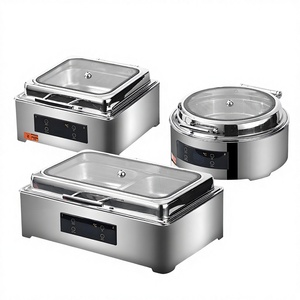Cuisinière électrique de luxe pour buffet, 100°C, acier inoxydable 201, écran tactile numérique, économie d'énergie, hôtel - Product Image 4