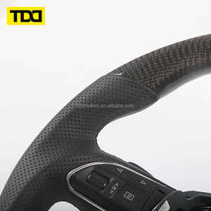พวงมาลัยคาร์บอนไฟเบอร์แท้ TDD สำหรับ Audi A6c7 A8d3 Q7 A7 A4 - Product Image 4