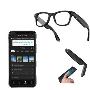 Lunettes intelligentes G30 AI avec <span class=keywords><strong>traduction</strong></span> en temps réel, vidéo 1080P, diffusion en direct Wi-Fi, double microphone à réduction <span class=keywords><strong>de</strong></span> bruit, reconnaissance IA, mains libres - Product Image 1