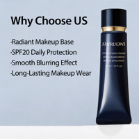 Base de maquillage teintée en gros sous marque privée SPF 20, éclaircissante, écran solaire teinté, base de teint quotidienne pour voyage