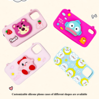 Coque de téléphone en silicone liquide souple personnalisable avec design gratuit pour personnage IP / figurine de célébrité / poupée de dessin animé