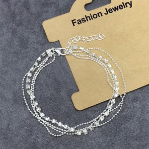 LUOYAN Bracelets <span class=keywords><strong>de</strong></span> <span class=keywords><strong>cheville</strong></span> <span class=keywords><strong>de</strong></span> Bohème <span class=keywords><strong>à</strong></span> plusieurs niveaux en cristal avec strass et <span class=keywords><strong>chaîne</strong></span> pour <span class=keywords><strong>bijoux</strong></span> <span class=keywords><strong>de</strong></span> pieds <span class=keywords><strong>de</strong></span> plage - Product Image 5