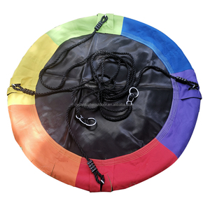 <span class=keywords><strong>Altalena</strong></span> a Disco per Bambini da Esterno, Pieghevole, <span class=keywords><strong>in</strong></span> <span class=keywords><strong>Tessuto</strong></span> Oxford, <span class=keywords><strong>Altalena</strong></span> Rotonda da Giardino per Bambini - Product Image 4