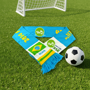 Sciarpa da Calcio Brasile Personalizzata Morbida al Tatto, Sciarpa da Calcio Brasile in Acrilico Lavorato a Maglia di Alta Qualità per Partite di Calcio - Product Image 6