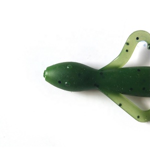 Leurre en caoutchouc OEM 11cm 5.3g, appât artificiel souple à queue bouclée pour la pêche - Product Image 5