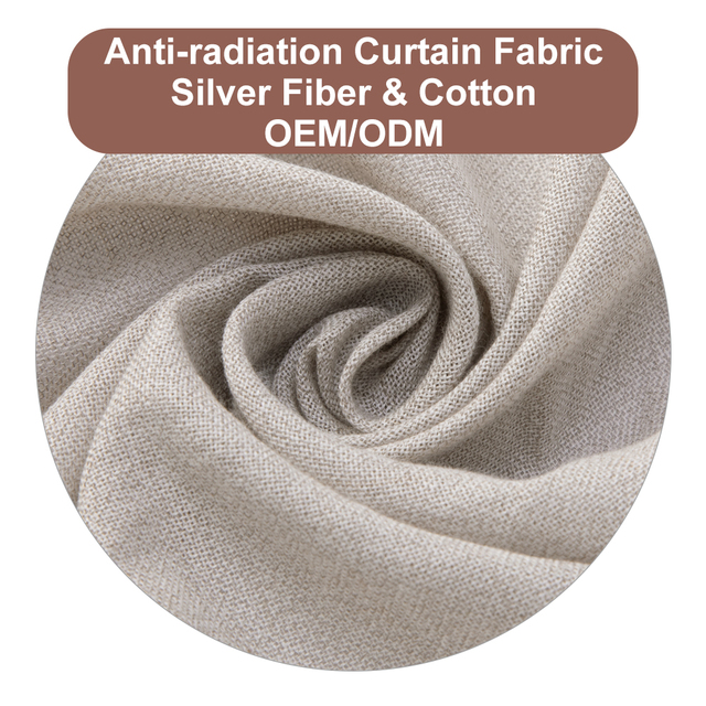 EMF Protection Fabric Silver Fiber Cotton Anti-radiation Fabric for Curtains Canopy
