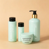 Ensemble de flacons cosmétiques OEM ODM, flacons de shampoing, flacons cylindriques en plastique pour le visage et le corps