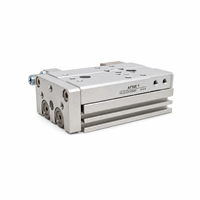 Cylindre pneumatique compact à tige de guidage HLQ12X30SAS, alésage 12 mm, course 30 mm, double effet, anti-rotation, pour l'automatisation