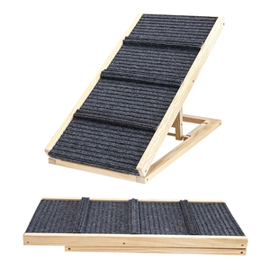Höhenverstellbare Faltbare Holz-Hunderampe Langlebige Hundetreppe mit Hoher Tragfähigkeit Outdoor-Hundeleiter - Product Image 6