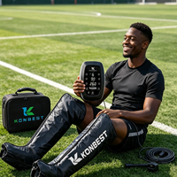 Bottes de massage à compression pour les jambes entières, avec logo personnalisé, pompe à air pneumatique, réglables, sans fil, rechargeables, pour la thérapie de récupération