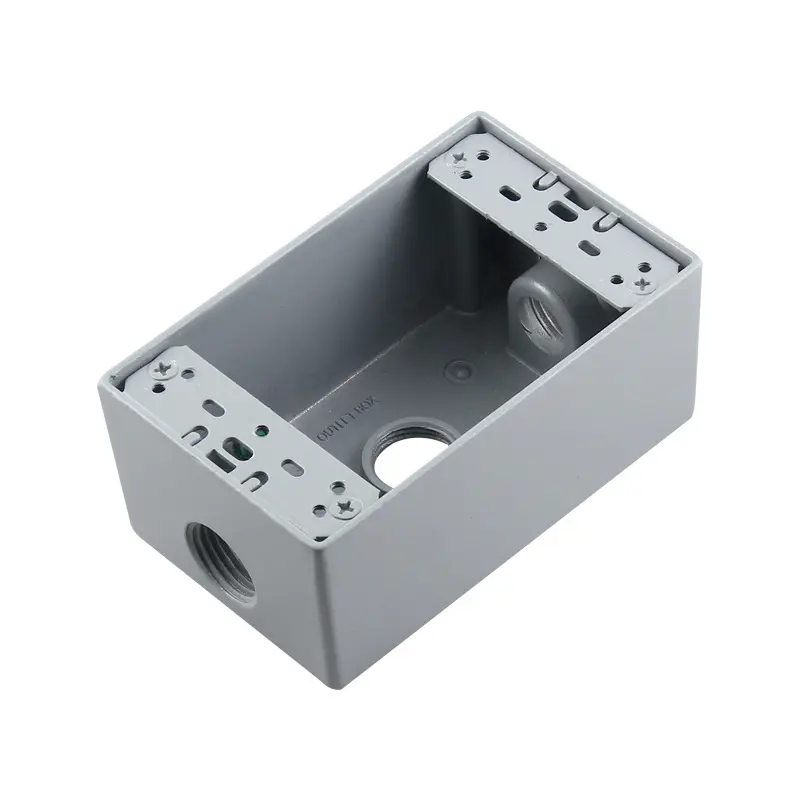 Scatola di connessione resistente alle intemperie 1 "foro 5 foro di uscita 18.3 pollice cubo zincato scatola elettrica rettangolare