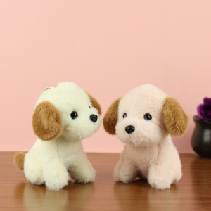 Grosir lucu liontin anak anjing mainan mewah Teddy tas boneka anjing dekorasi kustom boneka gantungan kunci boneka hewan untuk hadiah promosi - Product Image 5