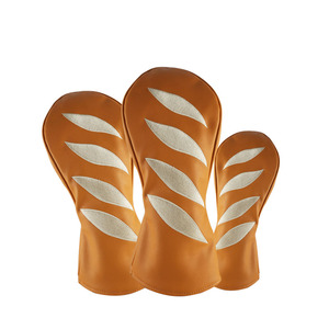 Personalización Francia <span class=keywords><strong>palo</strong></span> Pan Forma <span class=keywords><strong>Golf</strong></span> Driver Headcovers <span class=keywords><strong>Madera</strong></span> Híbrido Pu cuero Head cover - Product Image 3