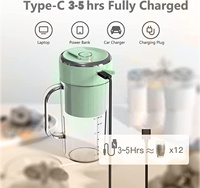 Licuadoras portátiles de jugo fresco todo en 1 y Mini batido de frutas batido mezclador botella Blander Licuadora portátil exprimidor