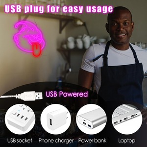 Majin Buu LED Enseigne au néon, Applique murale animée à intensité variable alimentée par USB pour la salle de jeux, Man Cave, le cinéma et la décoration d'un ventilateur d'émission de télévision - Product Image 3