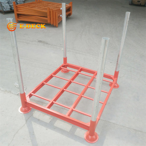 厂家直销金属钢制储物架，耐用重型运输可移动可堆叠材料架 - Product Image 1