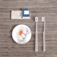 Brosse à dents jetable en nylon ultra-doux sans ancrage avec 10 000 poils pour usage domestique