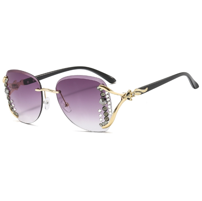 Luxurious Diamond Sunglasses Fashionable UV400 Protected