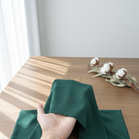 Tissu sergé anti-plis 2 couches en polyester et élasthanne extensible dans les 4 sens pour vêtements de voyage et uniformes d'entreprise