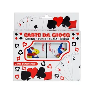 Cartas de Juego de Plástico para Póker, Bridge, Rummy y Scala con Estuche - Product Image 1