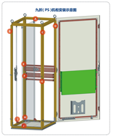 Profilé métallique en acier galvanisé de haute qualité pour armoire Rittal, profil 9 plis, profil 13 plis et profil 16 plis