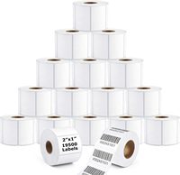 Étiquettes thermiques directes 2''x1'', autocollantes, pour adresses et codes-barres, en rouleaux, compatibles avec la plupart des imprimantes thermiques