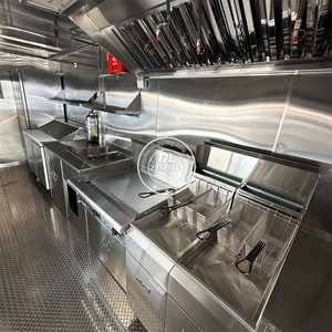 Remorque alimentaire britannique sur mesure pour burgers, camion de restauration rapide, chariot OEM en acier inoxydable, remorque vintage avec équipement complet fourni, certifiée CE - Product Image 6
