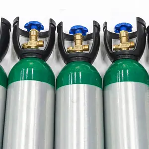 Tanque de botella de Gas de alta presión, Mini tanque médico portátil de 1L, cilindro de oxígeno de aire Co2